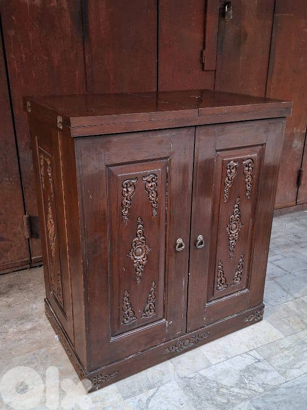 antique eastern wooden massif wood bar 5
