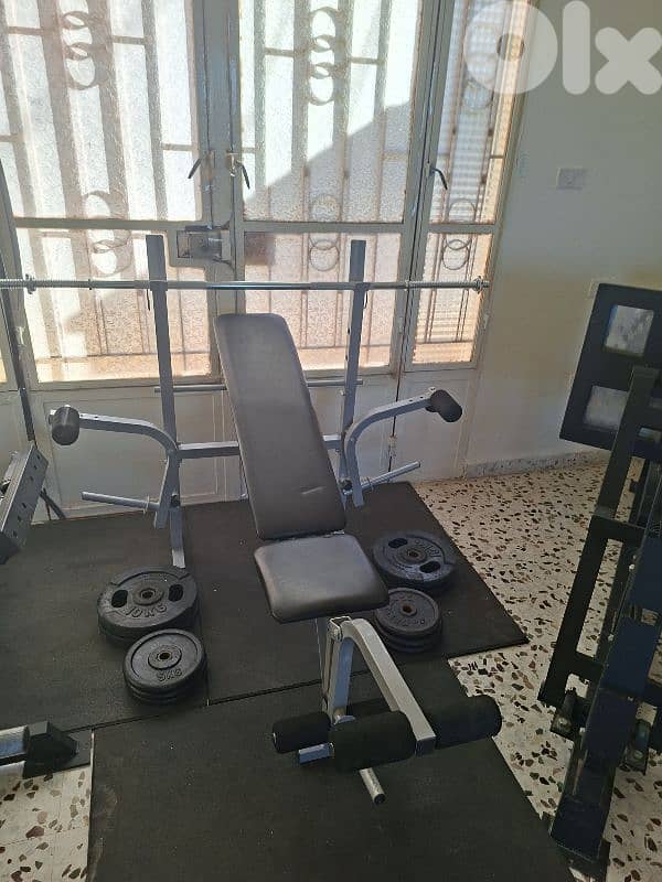Bench + axe + 70kg 0