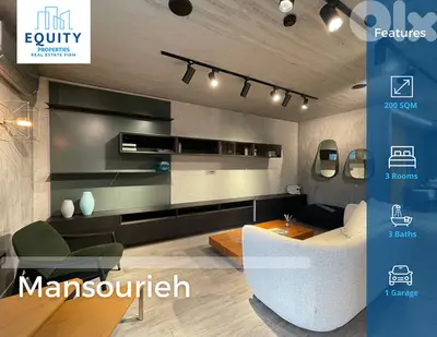 Furnished 200 SQM Apartment For Sale In Mansourieh شقة للبيع #HH28651 Furnished 200 SQM Apartment For Sale In Mansourieh شقة للبيع #HH28651