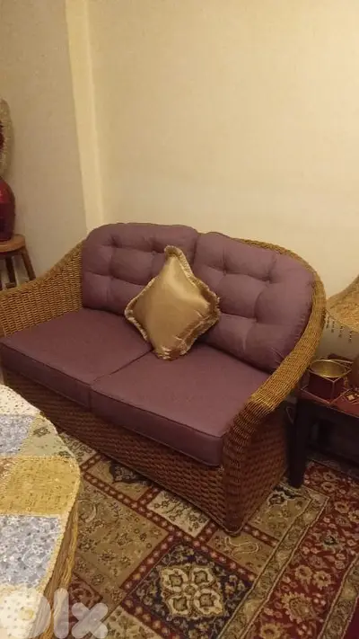 Wicker Loveseat bamboo made in Malaysia