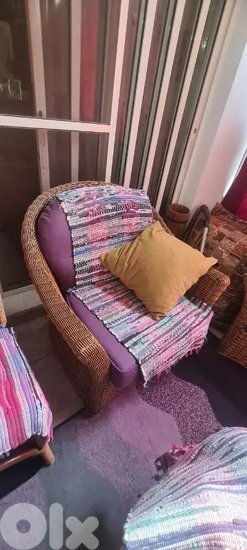 Wicker Armchairs bamboo made in Malaysia