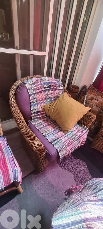 Wicker Armchairs bamboo made in Malaysia 0