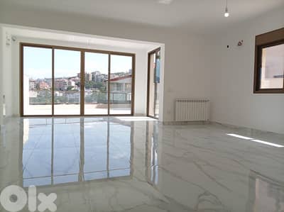 GF New Apartment for sale in Bsalim surrounded by a 205 sqm Terrace