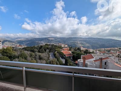 L20935- Bright Apartment with Mountain & Sea View For Sale in Ajaltoun