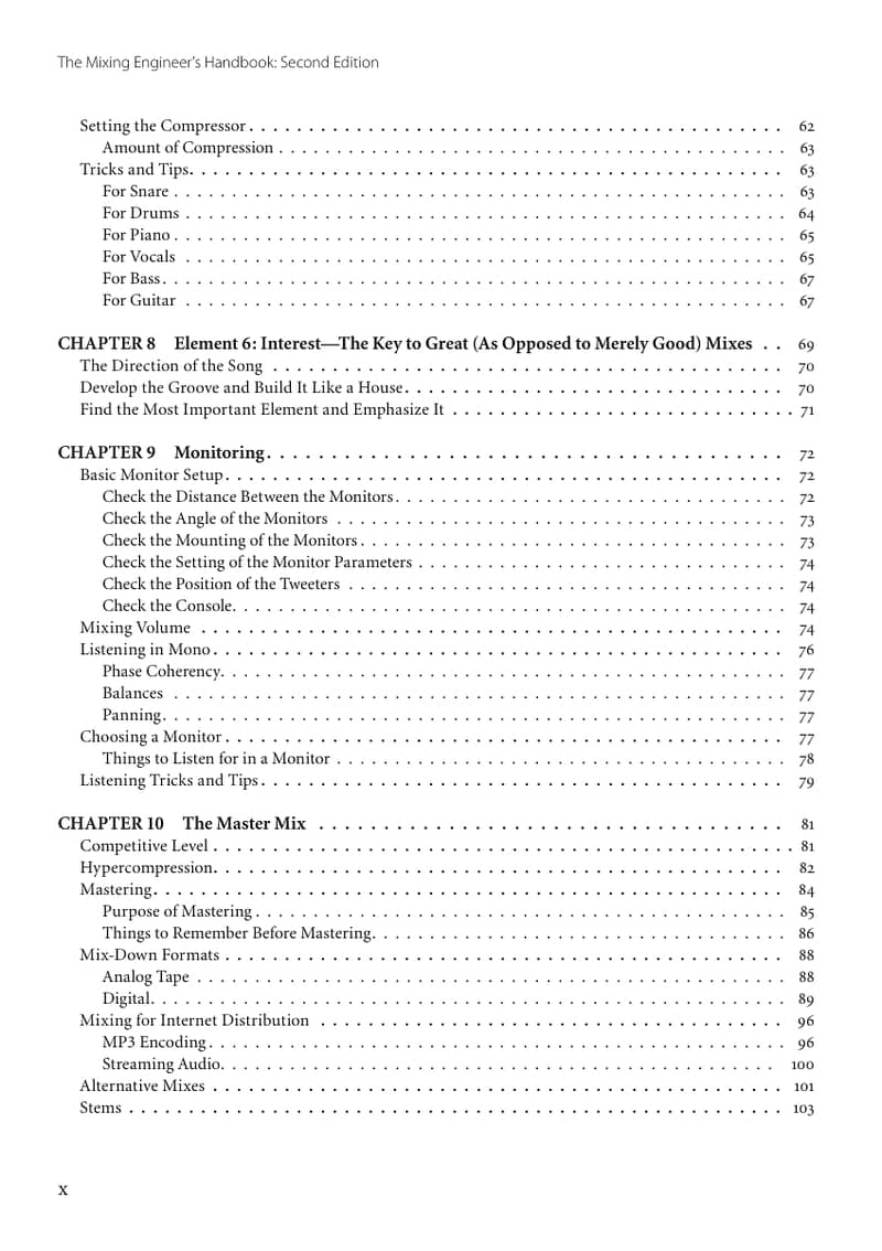 The Mixing Engineer's Handbook 2nd Edition by Bobby Owsinski (eBook) 9