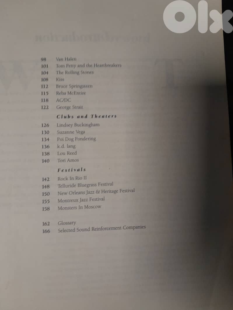 Concert Sound Tours (Book 176 Pages) 5