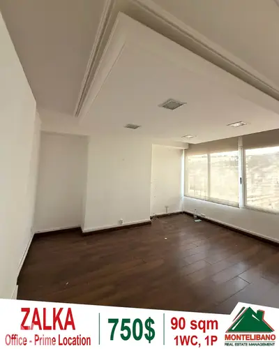 Prime Location 90 sqm Office For Rent in Zalka زلقا with Open View Prime Location 90 sqm Office For Rent in Zalka زلقا with Open View