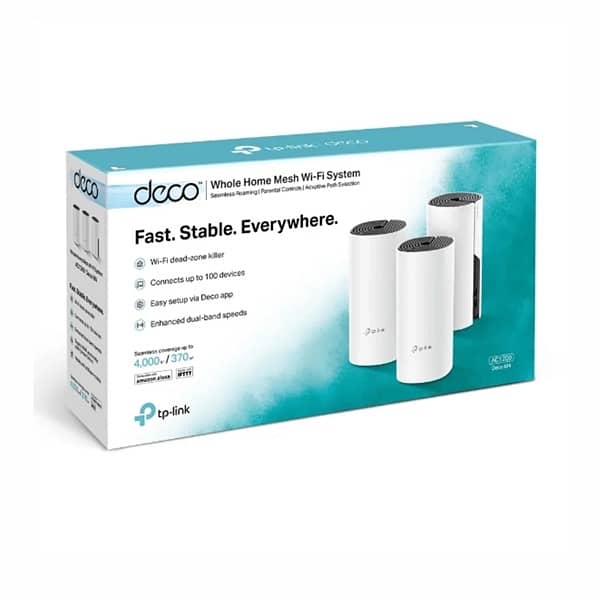 tplink deco M4 Mesh System 3 pack brand new 0