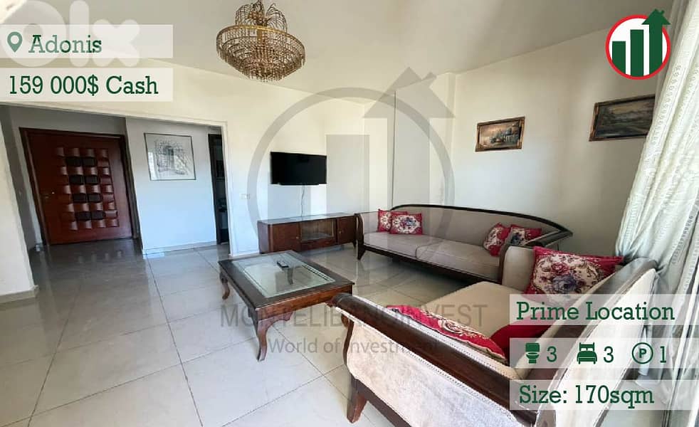 Apartment for Sale in Adonis !! 0