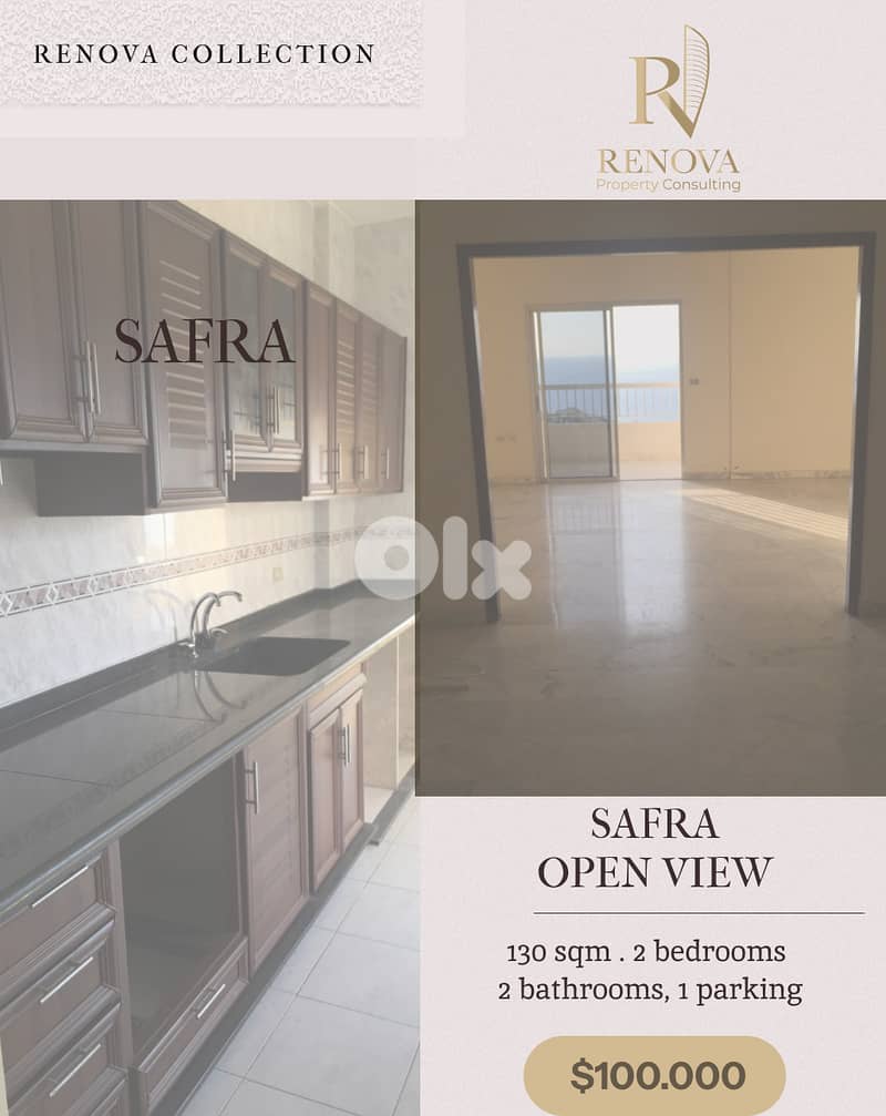 Open view apartment for sale in Safra 0