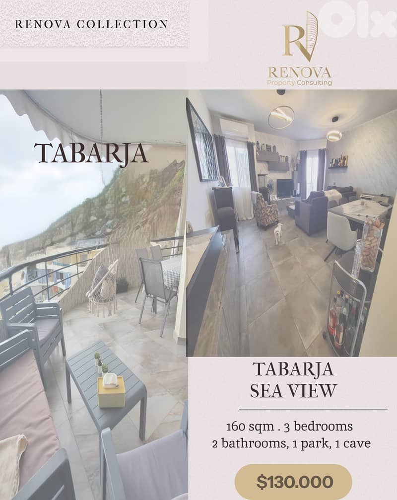 Open view apartment for sale in Tabarja 0