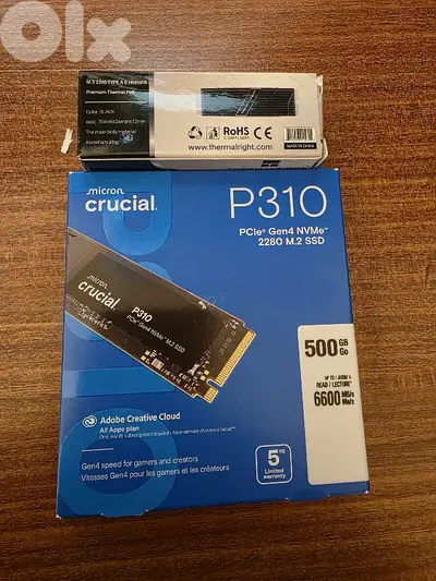NVME 512 GB MICRON CRUCIAL GEN4 6600 + HEATSINK NVME 512 GB MICRON CRUCIAL GEN4 6600 + HEATSINK