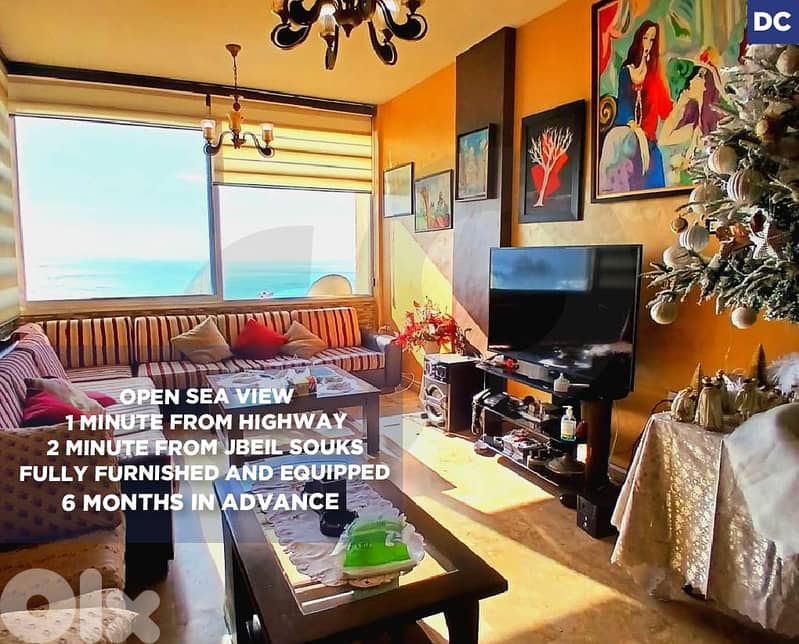 sea view, parking, balcony, Aamchit, Jbeil/عمشيت  REF#DC133975 0