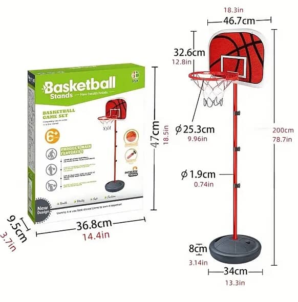 Adjustable Basketball Game Set 0