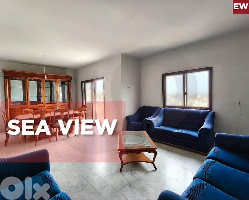 sea view, cozy, 3 Balconies, 2 Parking, Sarba/صربا  REF#EW135020 0