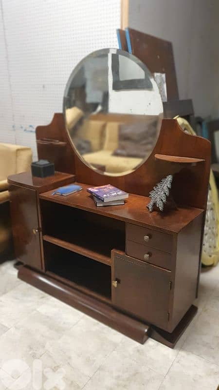 Art deco dressing table with mirror 0