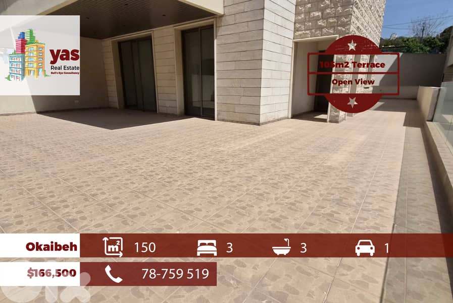 Okaibeh 150m2 | 105m2 | High End | Open View | Catch | MCH 0