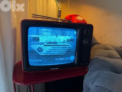 vintage red tv
