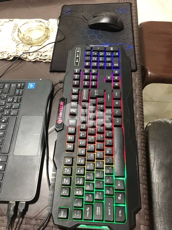 for sale (RGB  gaming keyboard + mouse + mouse pad ) 1