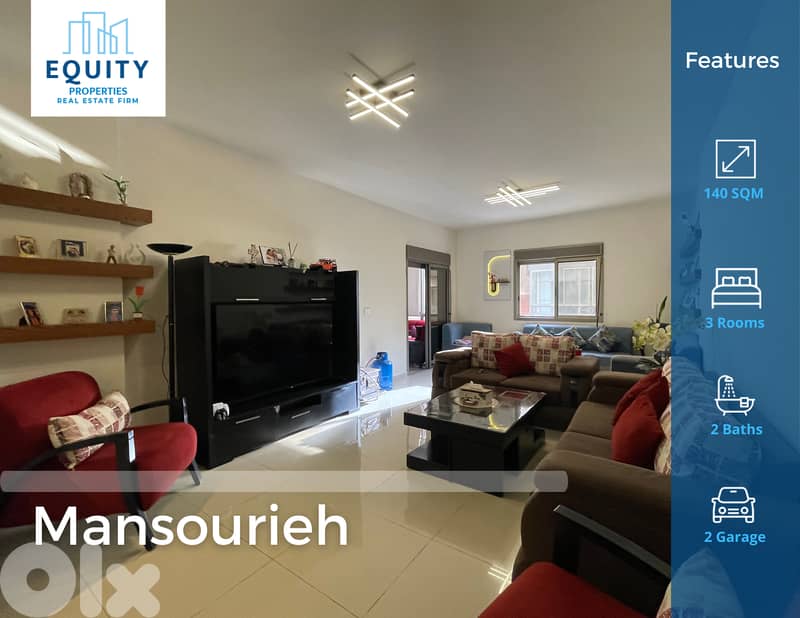 140 SQM Apartment With Terrace For Sale In Mansourieh #HH28951 0