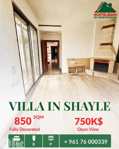 Fully Decorated 850 sqm Villa For Sale in Shayle سهيلة with Open View
