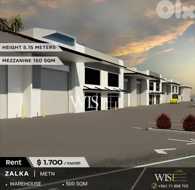 500 SQM Hangar / Warehouse for RENT in Zalka – Prime Location!