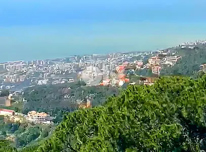 Land for sale in Broumana/ Open seaview/ Not slanted