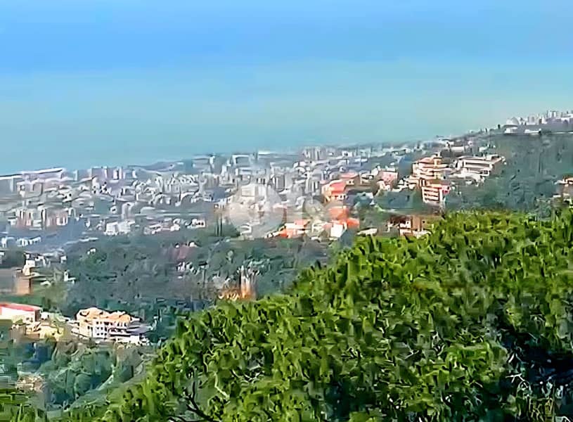 Land for sale in Broumana/ Open seaview/ Not slanted 0