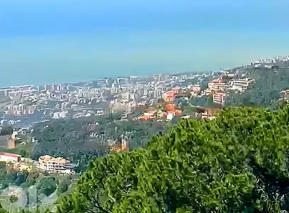 Land for sale in Broumana/ Open Seaview