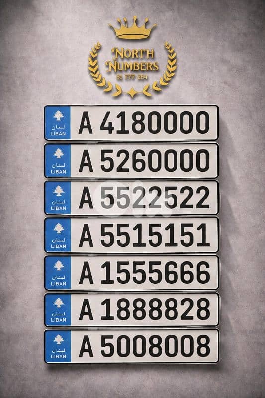 Golden 7 Digits Numbers 0