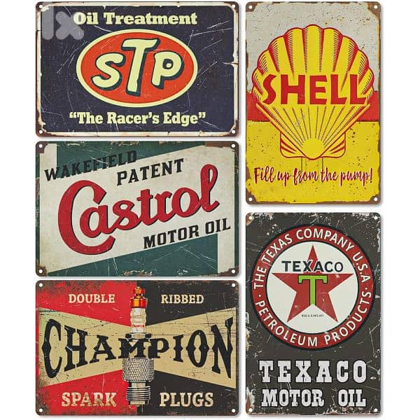 Double Sided Garage Signs - 5 pcs 0