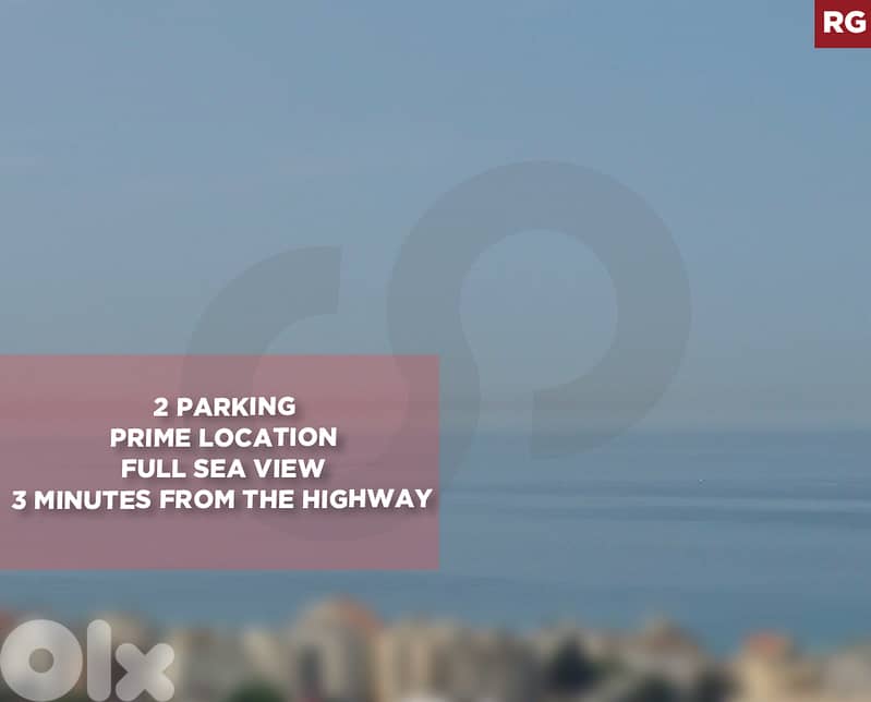 Full Sea View, 2 Parking, prime location, Jbeil /جبيل  REF#RG135058 0