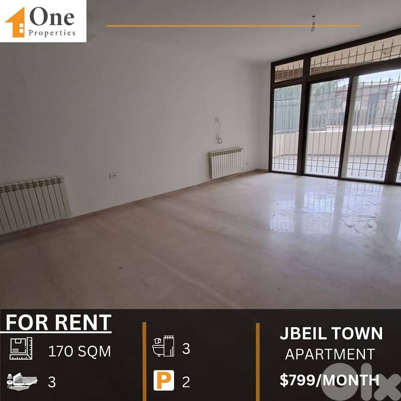 APARTMENT FOR RENT IN JBEIL TOWN 0