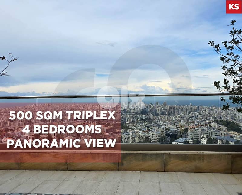 90 SQM Terrace, panoramic view, baabda, Yarzeh REF#KS130036 0