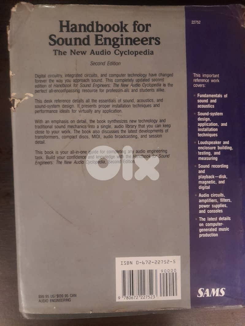 Handbook for Sound Engineers by Glen Ballou Book 1