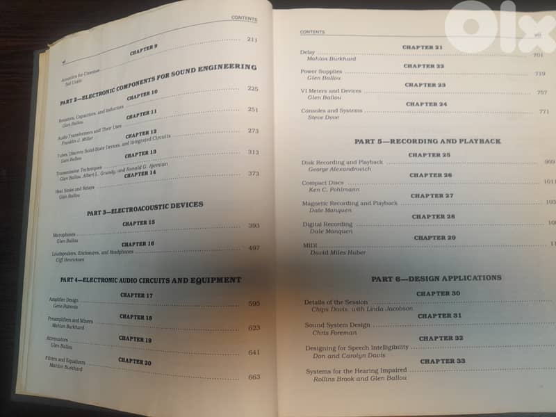 Handbook for Sound Engineers by Glen Ballou Book 7