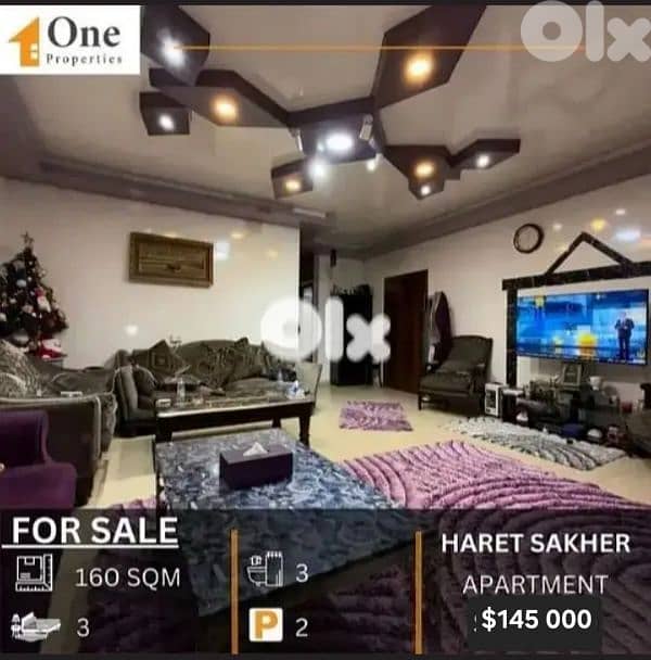 APARTMENT FOR SALE IN HARET SAKHER-JOUNIEH 0