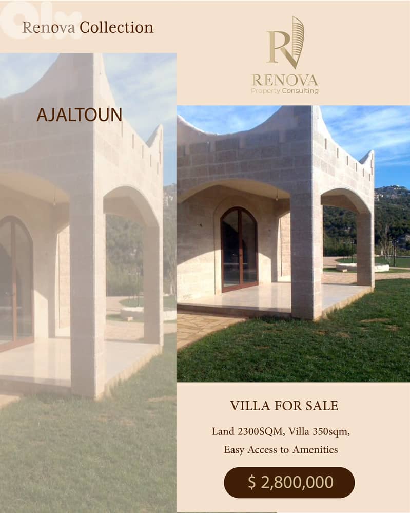 Breathtaking Views villa for sale in Ajaltoun 0