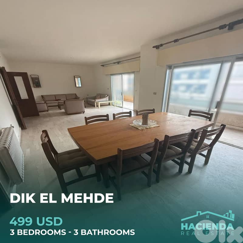 Apartment For Rent In Dik El Mehde 0