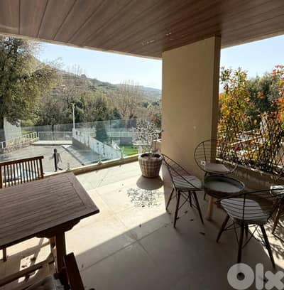Furnished 1 bedroom Chalet+terrace+mountain view 4sale in Faraya-فاريا Furnished 1 bedroom Chalet+terrace+mountain view 4sale in Faraya-فاريا
