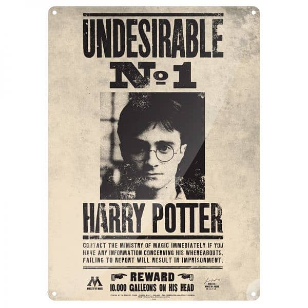 Harry Potter Tin Signs 0