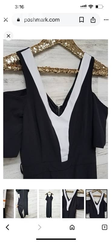 XOXO Black & White Artisanal Bloom Jumpsuit 2
