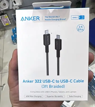 Anker 322 Usb-c To Usb-c Cable Black (Braided) 7$