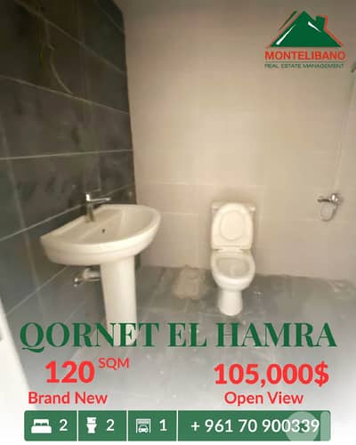 Brand New 120 sqm Apartment For Sale in Qornet El Hamra قرنة الحمراء