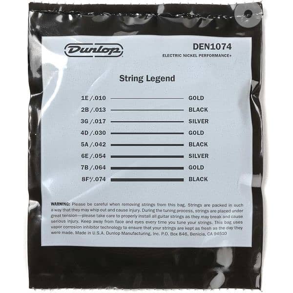 Dunlop 8 Strings Set 2