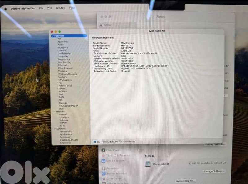 MacBook air m3 512 Gb 15-Inch Like new in excellent condition 4