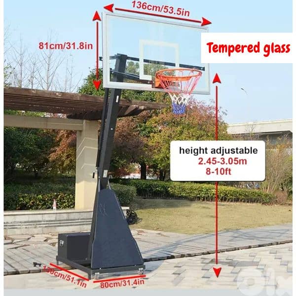 Portable Adjustable Basketball Hoop (2026) 0
