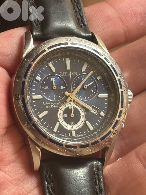 Rare Serial #0001 Citizen "Blue Speedy" Chronograph 1999-Fully Working 0