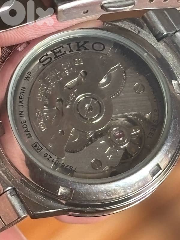 Rare Seiko 5 “Railway Automatic-Made in Japan-Arabic Day-Open caseback 2