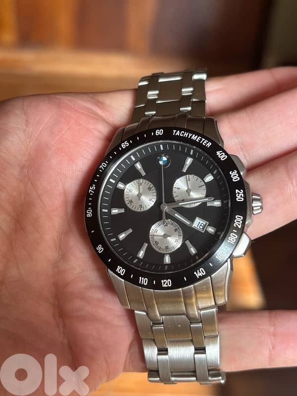 BMW Men Chronograph Watch by Tourneau-Swiss Movement ETA-Stainless Stl 1